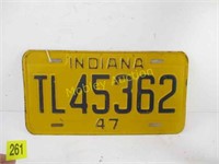 INDIANA LICNESE PLATE