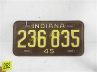 INDIANA LICNESE PLATE