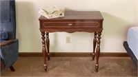 Vintage Folding Top Desk & Paper