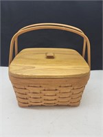 Longaberger Basket with divider 12 & 7" high