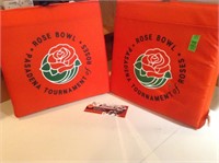 Rose Bowl seat cushions and ticket stub