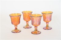 Vintage Indiana Glass Harvest Carnival Goblets