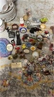 Lot Of Vintage Miniature Doll House Items Etc