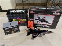 Snap-on Dale Earnhardt Die Cast Bank, and F-16