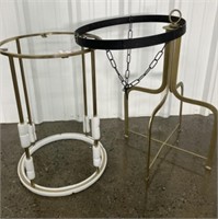 Metal Table Bases and Pot Rack