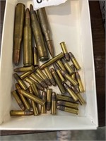 Box of different kind of ammo