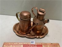 LOT OF COPPER WATER JUG AND MORE