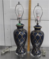 2 table lamps, tested