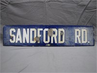 Vintage Sandford Rd Street Sign