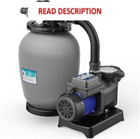 AQUASTRONG 12in Sand Filter Pump for Pools