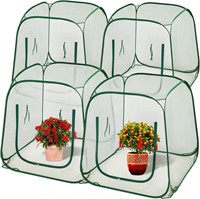 4 Pcs Large Pop up Mesh Plant Cover 38.6 in