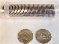 40 - 1964 Elizabeth II Canadian Nickels