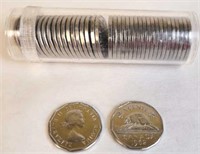 40 - 1962 Elizabeth II Canadian Nickels