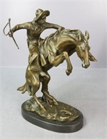 Remington Bronze "Bronco Buster" Figurine