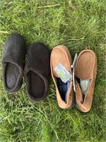 Two pair of slippers, size 10