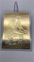 Phil Niekro 22kt Gold Baseball Card Danbury Mint