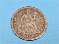 1878 Seated LIberty Silver Dime