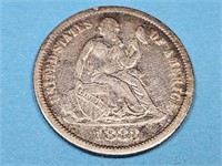 1882 or 1883 ?? Seated LIberty Silver Dime