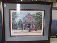 Framed & Matted Print, "Remember When" Old Country