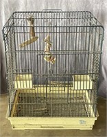Wire Bird Cage with Perches and More