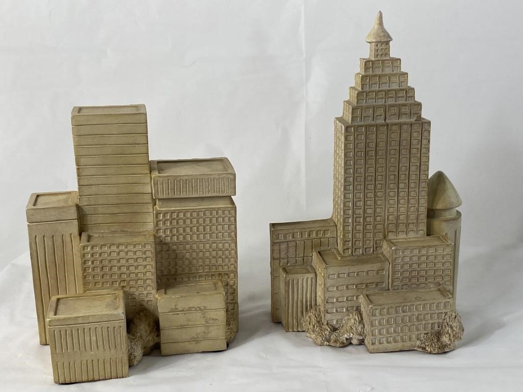 City Scene Book Ends