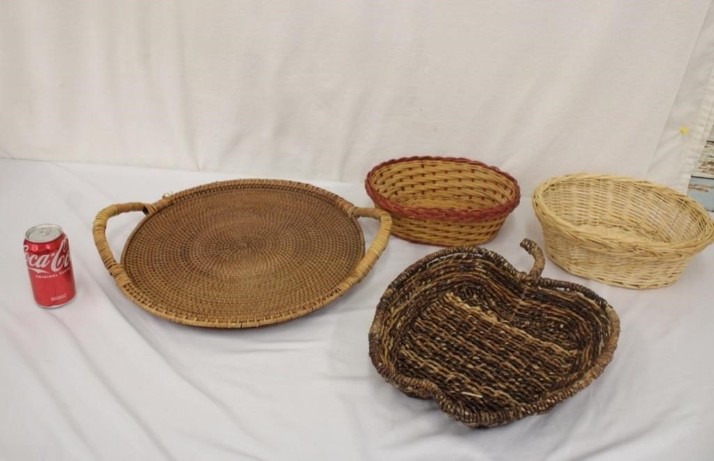 Lot of 4 Baskets