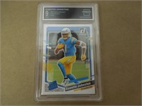 2023 PANINI NFL RC QUENTIN JOHNSON CHARGERS 9 MINT