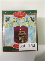 New Light Up Musical Christmas Candle