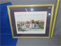 Framed "Berry Pickers" Print