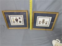 Pair of Framed Urn Prints