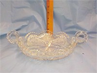 Cutglass double handled nappy May find flakes