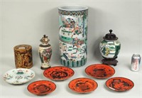 Group Asian Porcelain & Pottery Items