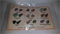 Gemstones of the world 9 specimens