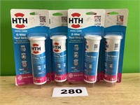 HTH Pool Care 6 Way Test Strips lot of 4