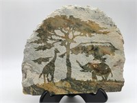 Slate Natural Stone Animal Carving
