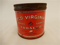 OLD VIRGINIA  65 CENT TOBACCO CAN