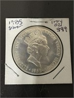 1985 ELIZABETH THE SECOND 1 TROY OUNCE COIN