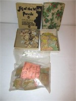 (3) Wooden jigsaw puzzles.