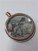 Black American Picture Looking Glass Pendant