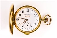 14K French Sjar Repeater Pocket Watch Medaille
