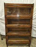 Vintage Gorgeous wood 4 tier lawyers cabinet