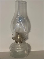 Vintage oil lamp 13”