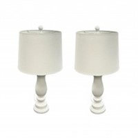 Aspen Creative 2-Pack Table Lamp, 27" High White