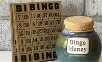 Bingo Cards and Bingo Money Jar