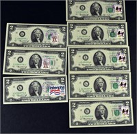 5-consecutive 1976 $2.00 Federal Reserve F D I