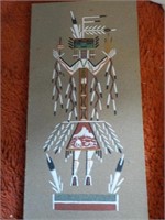 Navajo sand painting design by Yei Bei Chea N.M 6