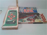 Vintage lot of games, Deluxe computer baseball,