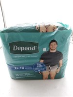 Depend XL underwear