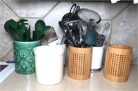 Kitchen Counter Utensil Holders