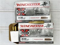 40rds 308 Win ammunition: Winchester SuperX,